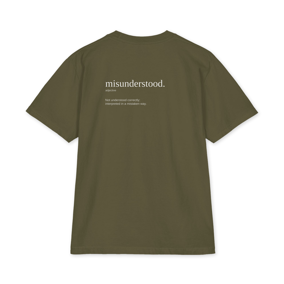 misunderstood. tee
